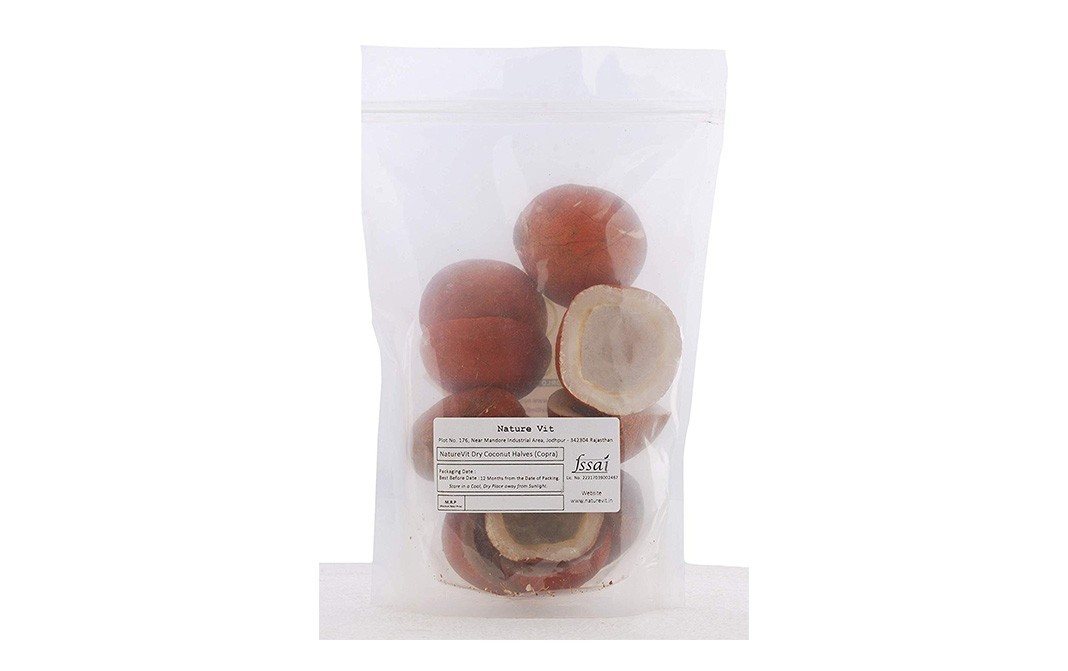Nature Vit Dry Coconut Halves (Copra)    Pack  400 grams